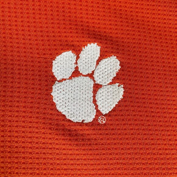 CLEMSON TIGERS POLO SHIRT MEN'S XL NIKE TEAM ORANGE NCAA COLLEGIATE FOOTBALL - Picture 3 of 7
